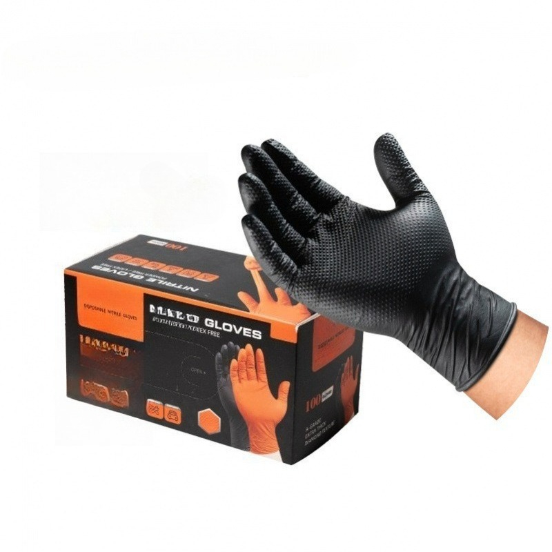 Nitrile Mechanic Glove - Guanti in Nitrile Resistenti con Motivo