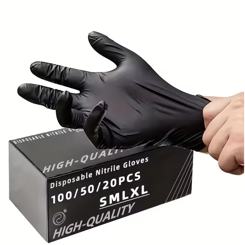 Nitrile Mechanic Glove - 100/50/20 Pezzi Guanti in Nitrile Rinforzati