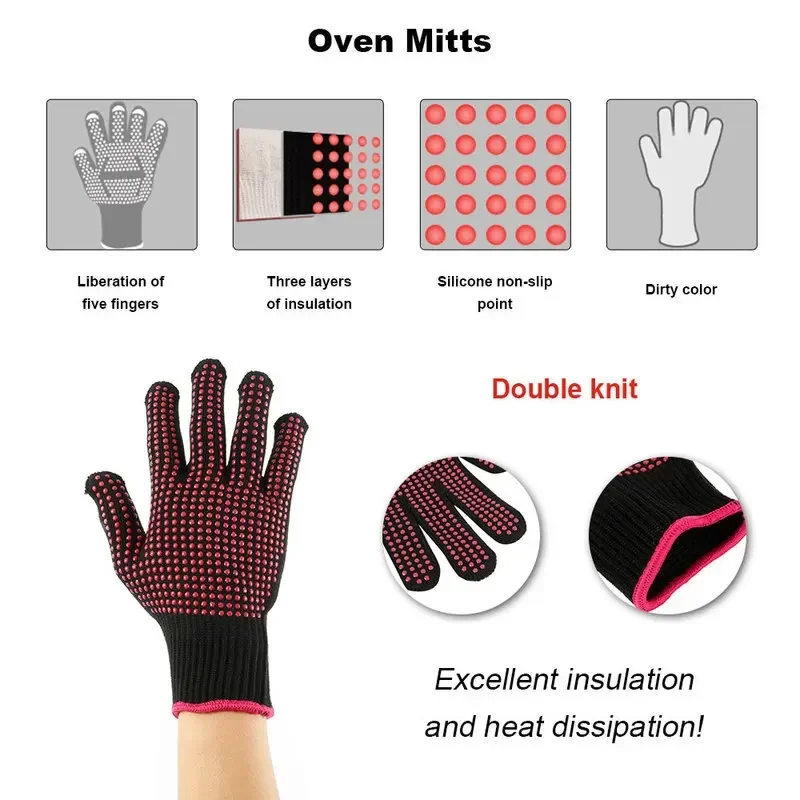 1 paio di guanti da barbecue i - Oven Mitt Silicone recensione e prezzo