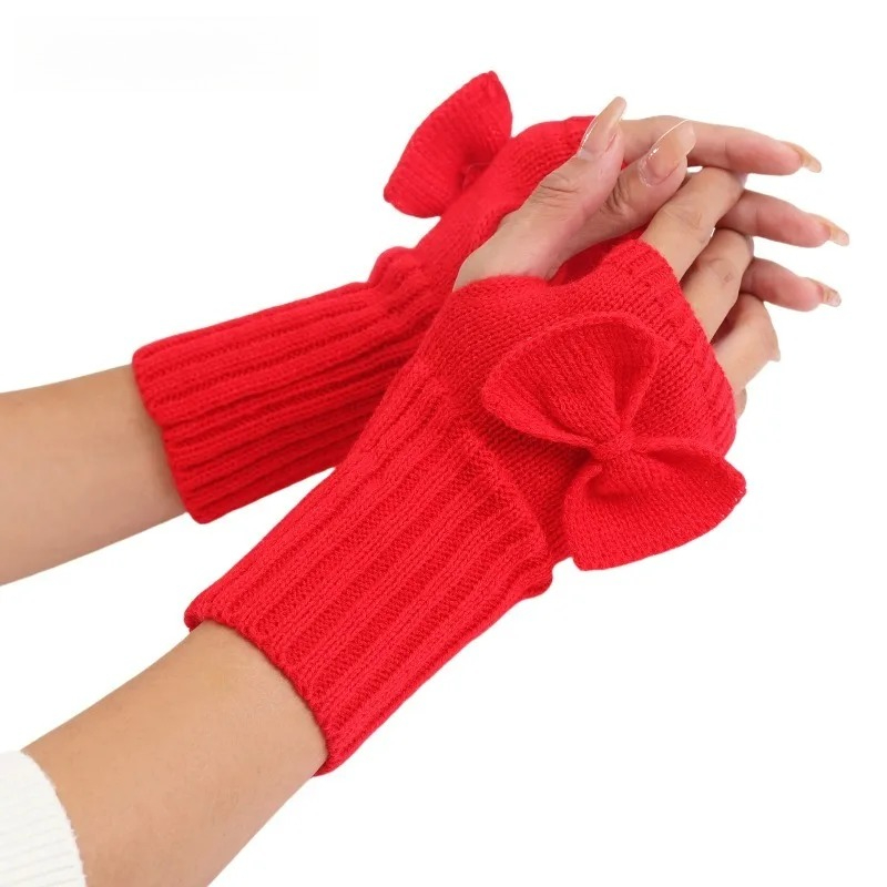 Guanti senza dita con fiocco i - Fingerless Glove Knit recensione e prezzo